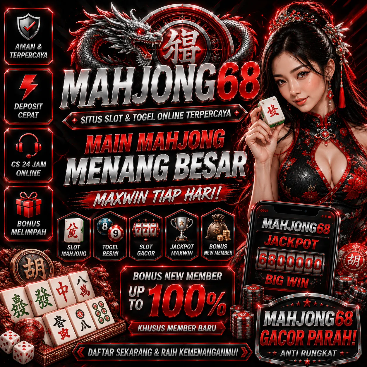MAHJONG68 Banner